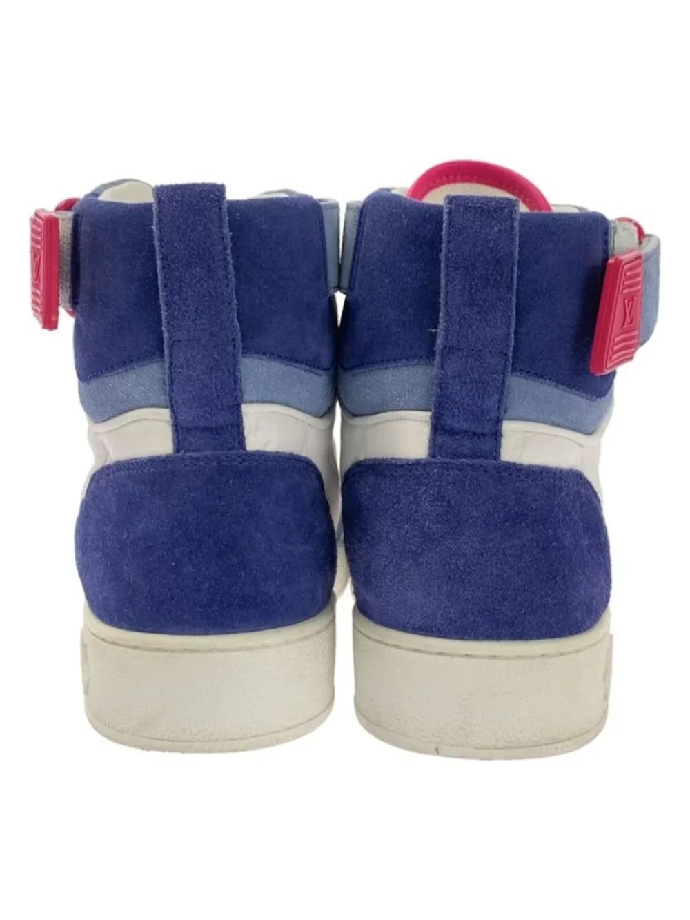 Louis Vuitton Leather Boon Box Line Logo High-cut Sneakers 34 1 2 White - Picture 3 of 8